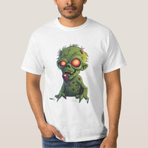 Camiseta Cartoon Zombie with Tongue Out