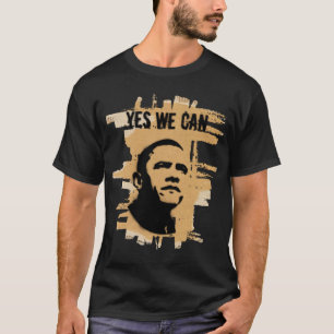 Camiseta Cartulina de la plantilla de Barack Obama (ambos