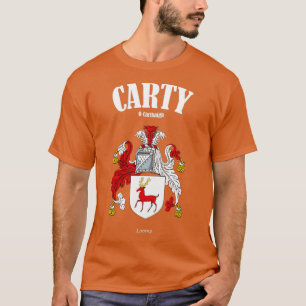 Camiseta Carty Family Coat of Arms Translation and Meaning
