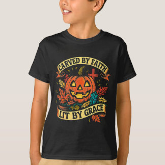 Camiseta Carved By Faith Lit By Grace Religious Christian H
