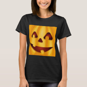 Camiseta Carved pumpkin smiling Halloween design T-Shirt