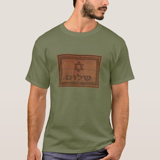 Camiseta Carved Wood Shalom (Anverso)