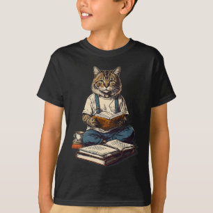 Camiseta Cas Leyendo Un Libro Gráfico De Los Amantes De Ca