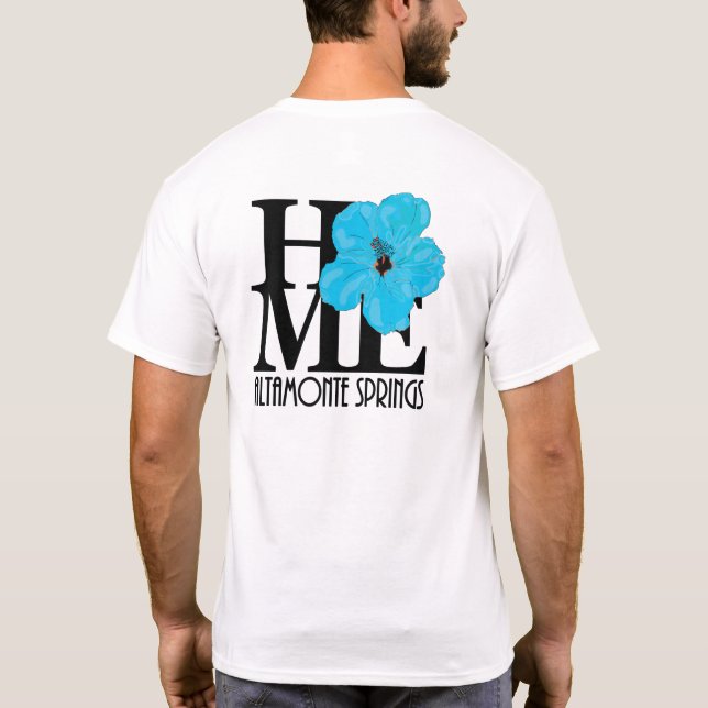 Camiseta CASA Altamonte Springs Blue Hibiscus (impresión po (Reverso)