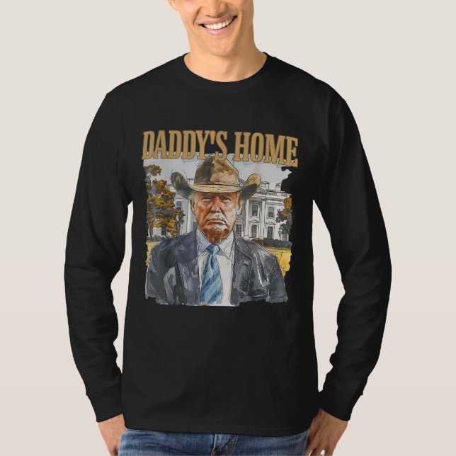 Camiseta Casa blanca de Trump, chico de vaca de papá occide (Anverso)