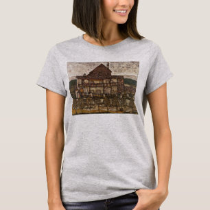 Camiseta Casa con tejado de ripias por Egon Schiele