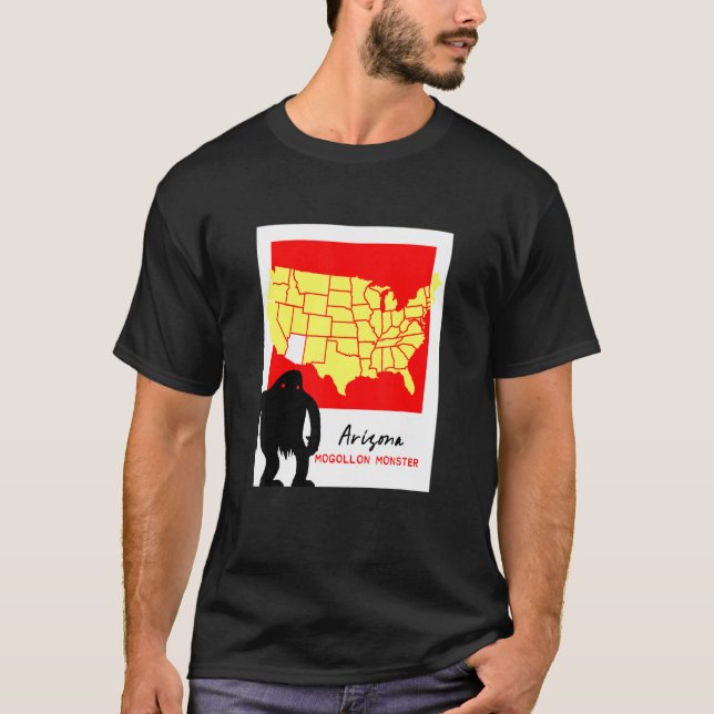 Camiseta Casa Criptica De Arizona Del Monstruo Mogollon (Anverso)