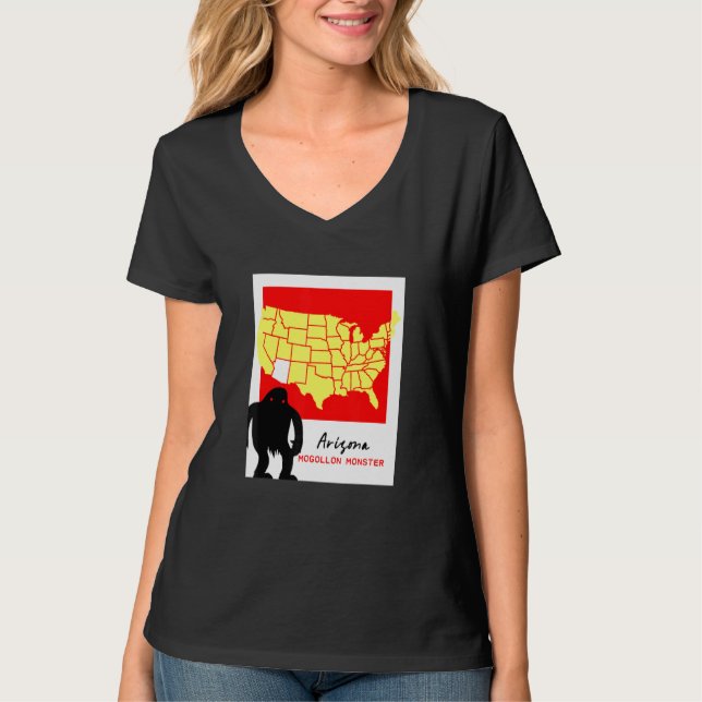 Camiseta Casa Criptica De Arizona Del Monstruo Mogollon (Anverso)