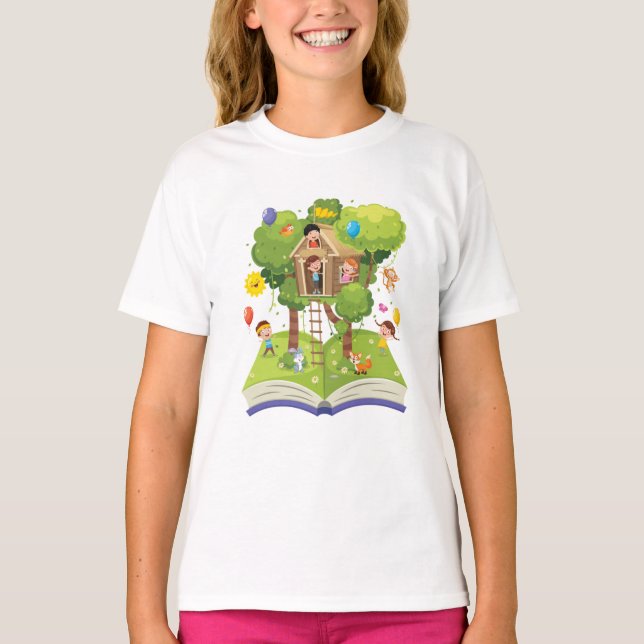 Camiseta Casa de árbol del libro (Anverso)