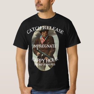 Camiseta Casa de Arte Trump Pintura de Calzada Originales H