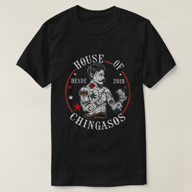 Camiseta Casa De Boxeo De Desde Chingasos (Diseño del anverso)