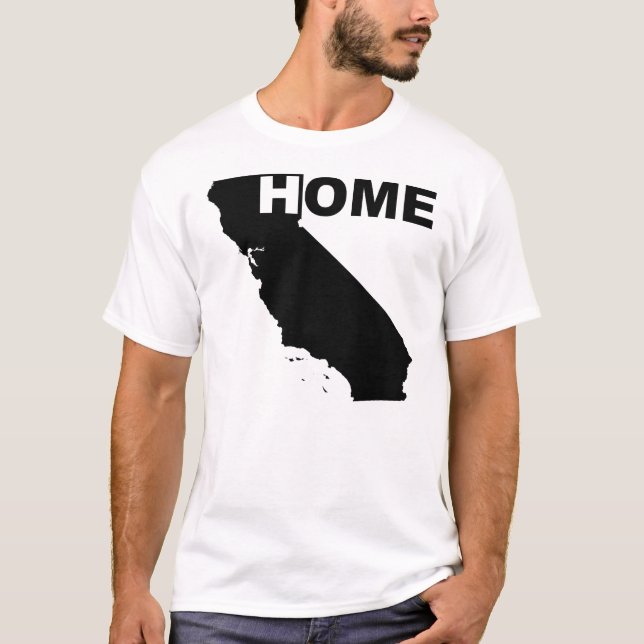Camiseta Casa de California lejos de casa T Tee Shirt (Anverso)