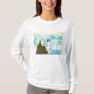 Camiseta Casa de campo del esquí de la diversión