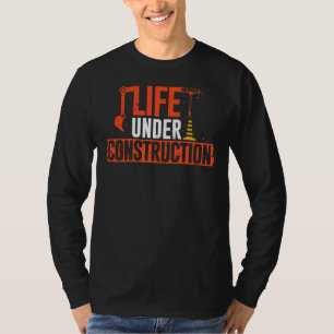 Camiseta Casa de contratista de hormigón de vida en constru