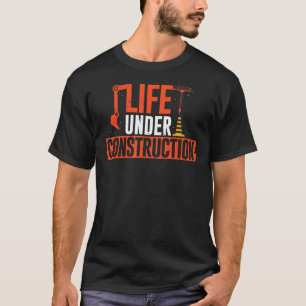 Camiseta Casa de contratista de hormigón de vida en constru