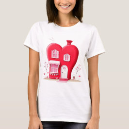 CAMISETA CASA DE CORAZÓN DE SAN VALENTÍN