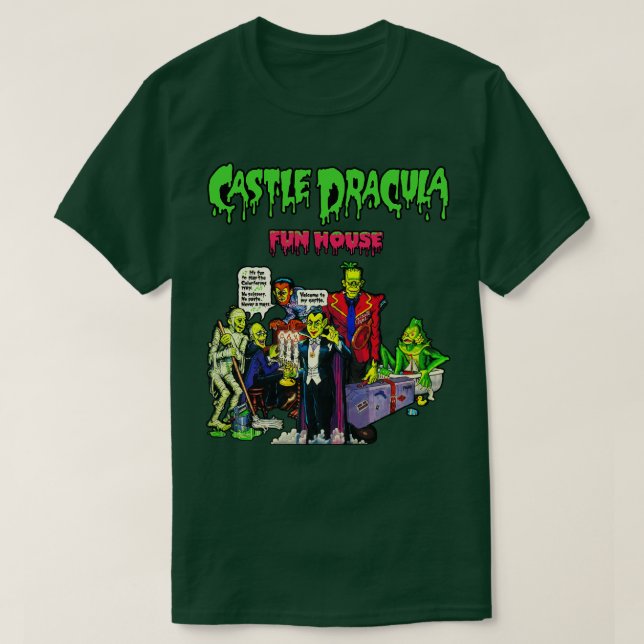 Camiseta Casa de diversión Castle Dracula (Diseño del anverso)