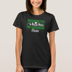 Camiseta Casa de Estado de Washington, Estado Evergreen