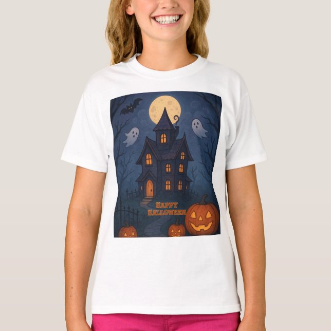 Camiseta Casa de fantasía y belleza | Halloween- (Anverso)