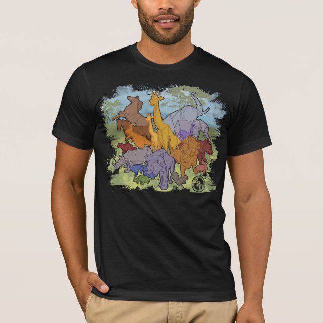 Camiseta Casa de fieras de Origami (Anverso)
