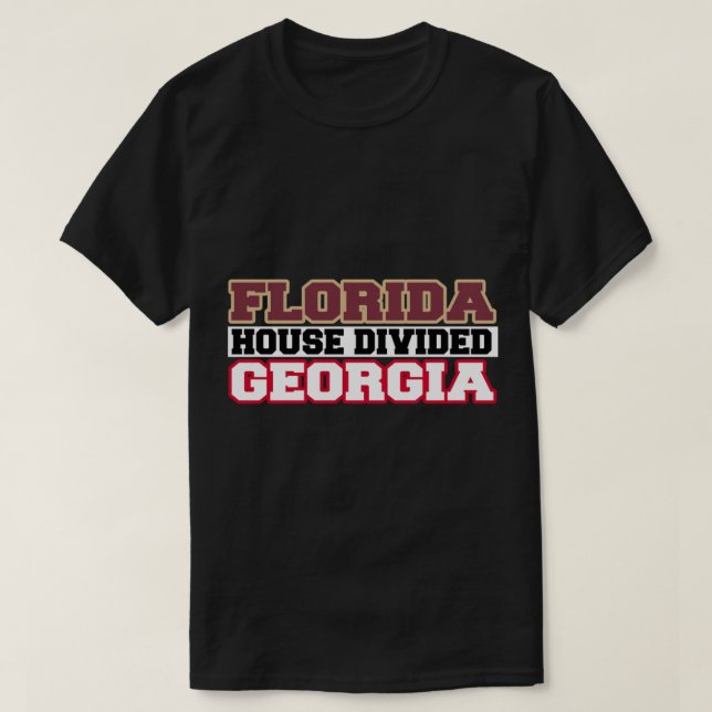 Camiseta Casa de Florida dividió a Georgia (Diseño del anverso)