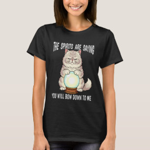 Camiseta Casa de Gato adivino con Bola de Cristal Inclinaci