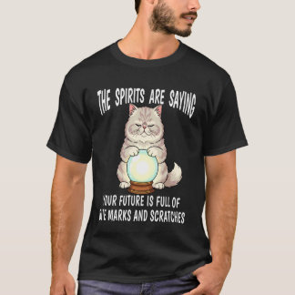 Camiseta Casa de gato adivino con marcas de bola de cristal
