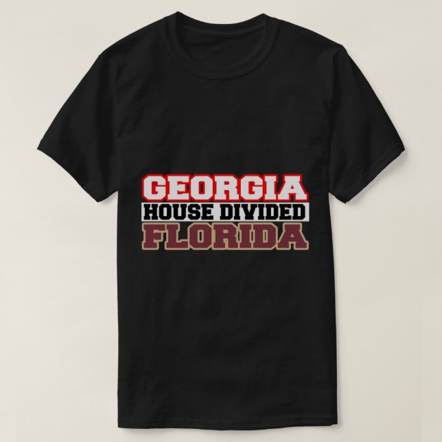 Camiseta Casa de Georgia dividida en Florida (Diseño del anverso)