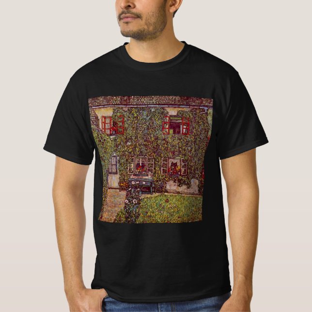 Camiseta Casa de Guardaboschi por Gustav Klimt, Arte Antigu (Anverso)