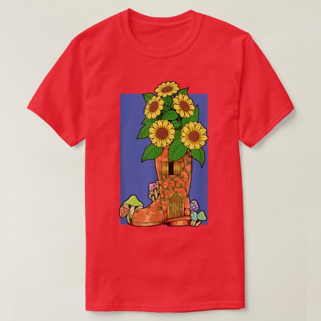 Camiseta Casa de hadas con botas de goma Fairyhouse (Diseño del anverso)