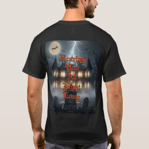 Camiseta Casa de Halloween con Frankie, gris oscuro