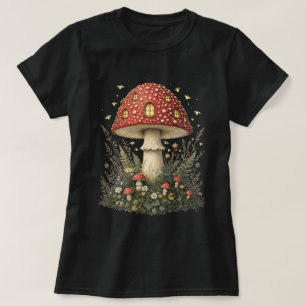 Camiseta Casa de hongo Amanita encantada Arte