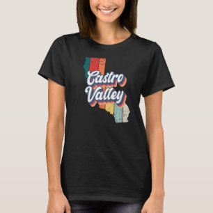 Camiseta Casa de huéspedes del Castro Valley City Retro Vin