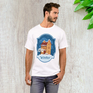 Camiseta Casa De Invierno En La Nieve