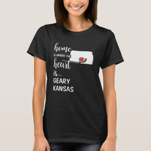 Camiseta Casa de Kansas donde el corazón está en el condado