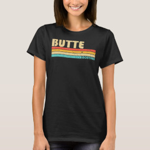 Camiseta Casa de la ciudad de Butte Mt Montana, raíces retr