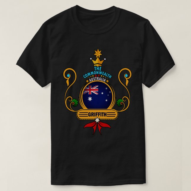 Camiseta casa de la ciudad de Griffith Bandera australiana  (Diseño del anverso)