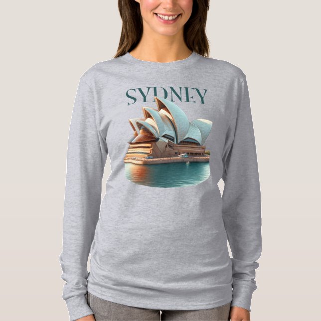 Camiseta Casa de la Ópera de Sídney Australia (Anverso)
