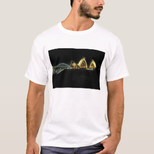 Camiseta Casa de la Ópera de Sídney por la noche, Nueva Gal