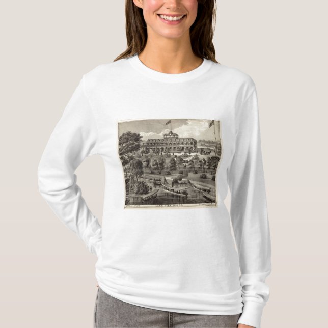 Camiseta Casa de la opinión del lago en el parque de (Anverso)