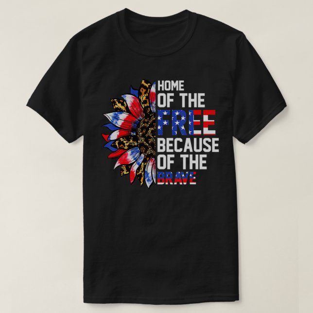 Camiseta Casa De Los Libres Por El Valiente Girasol 4t (Diseño del anverso)