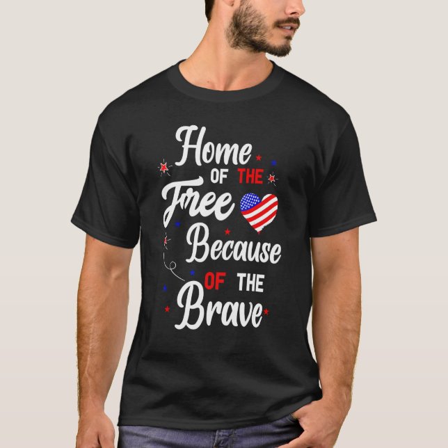Camiseta Casa De Los Libres Por El Valiente Veterano (Anverso)