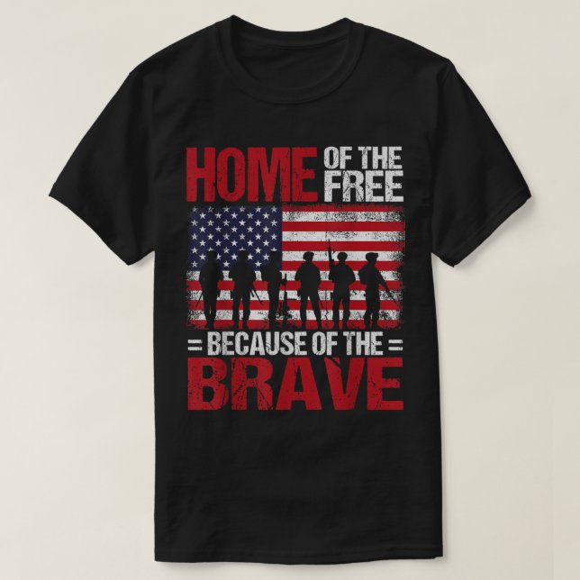 Camiseta Casa De Los Libres Por El Valiente Veterano 4 (Diseño del anverso)