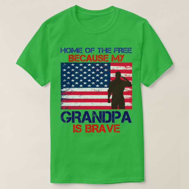 Camiseta Casa De Los Libres Porque Mi Abuelo Es Valiente (Diseño del anverso)