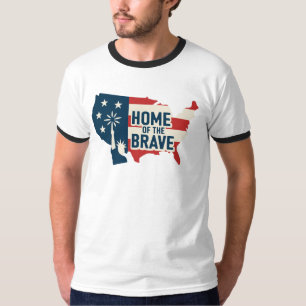 Camiseta Casa de los valientes con arte de la libertad
