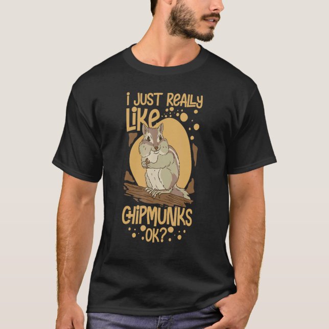 Camiseta Casa de Mascotas de Chipmunk Squirrel (Anverso)