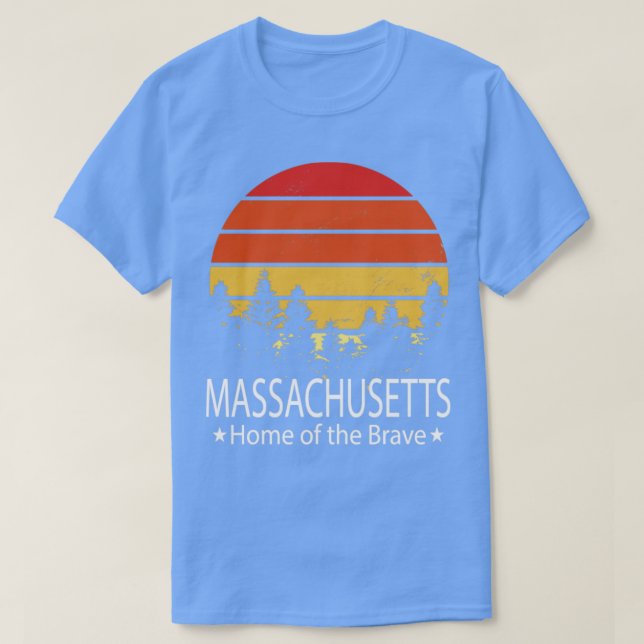 Camiseta Casa de Massachusetts del valiente estado de Massa (Diseño del anverso)