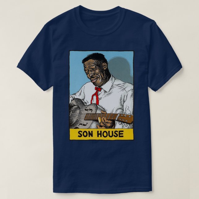 Camiseta Casa de músicos de American Blues Son  (Diseño del anverso)