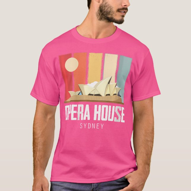 Camiseta Casa De Ópera De Mujeres Sydney En Australia Retro (Anverso)