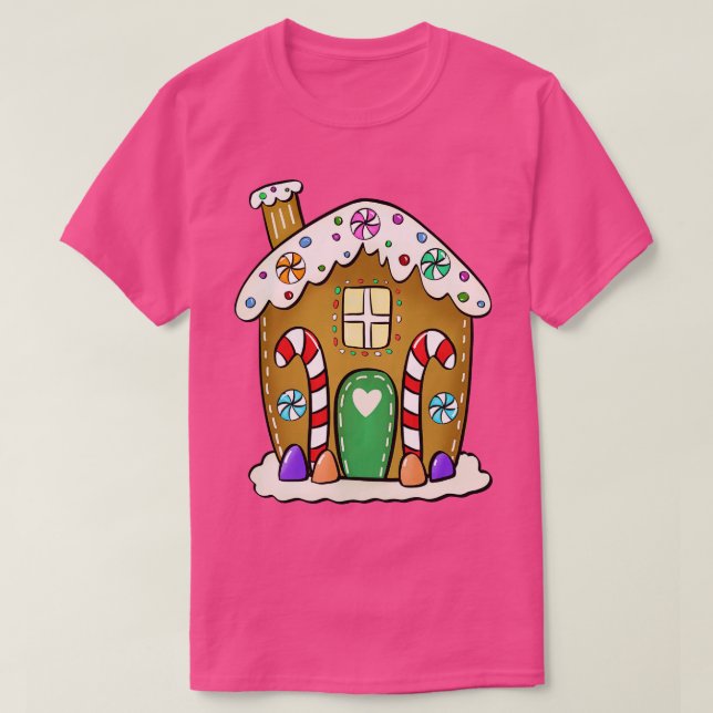Camiseta Casa de pan de jengibre (Diseño del anverso)